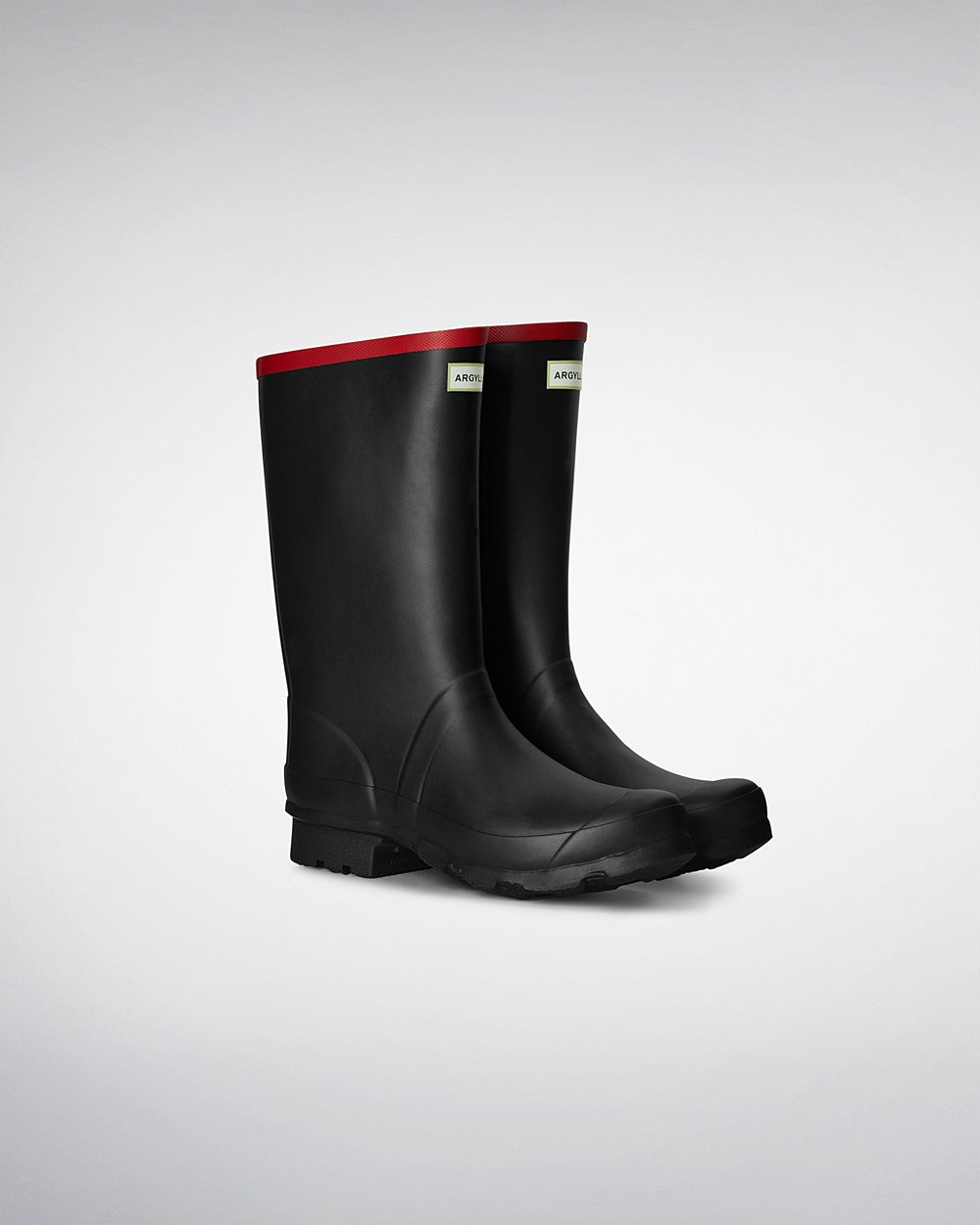 Hunter Mujer Argyll - Botas de Lluvia Negras - 370-PGIEHT